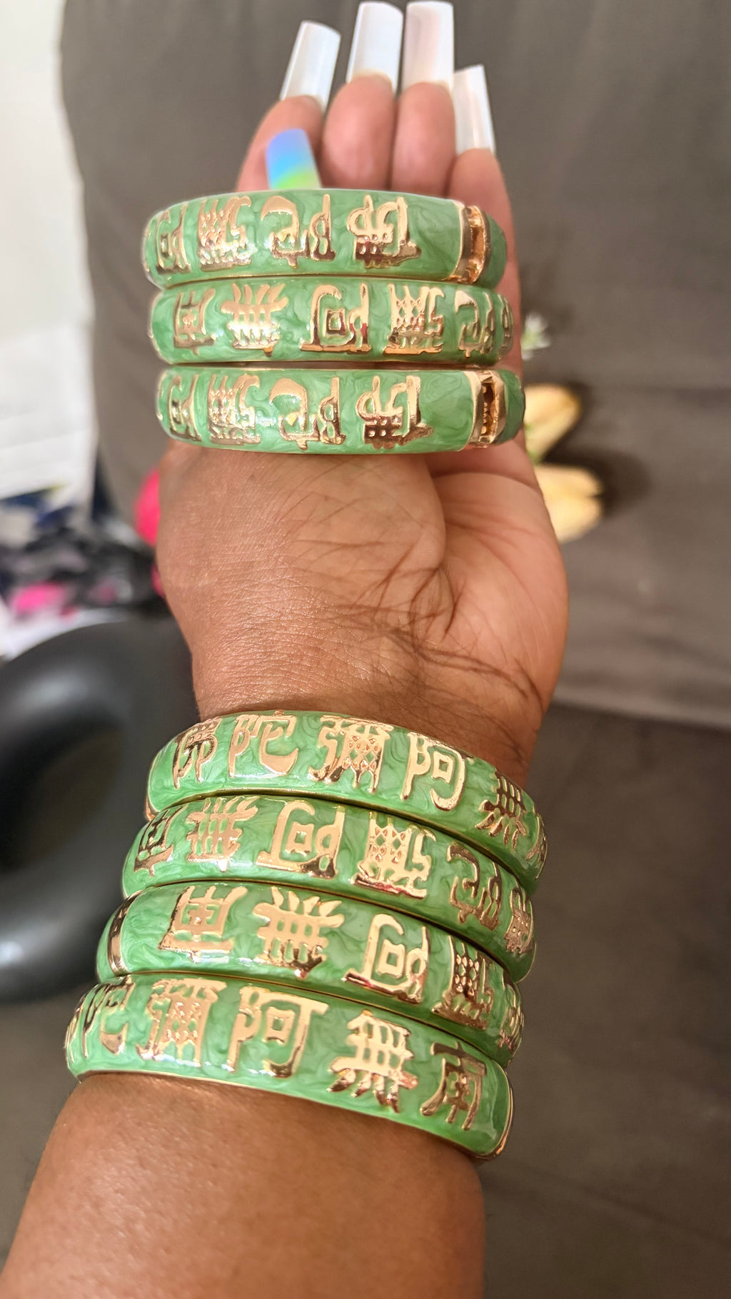 Golden Fortune Chinese Bangles