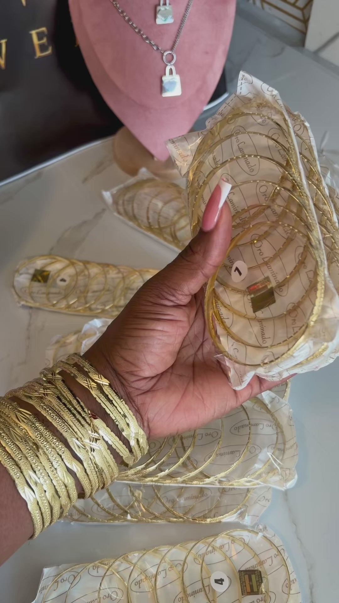 Gold filled Bangles set of 14